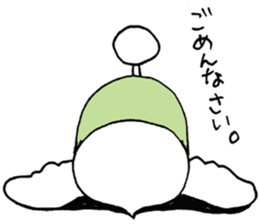 chestnut head poodle`hime` sticker #8865676