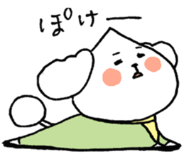 chestnut head poodle`hime` sticker #8865683