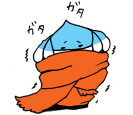 chestnut head poodle`hime` sticker #8865684