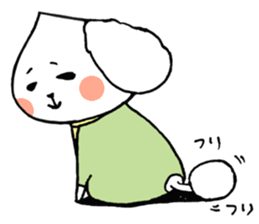 chestnut head poodle`hime` sticker #8865685