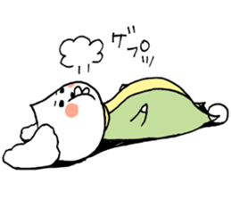 chestnut head poodle`hime` sticker #8865689