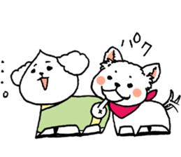 chestnut head poodle`hime` sticker #8865692