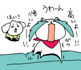 chestnut head poodle`hime` sticker #8865695