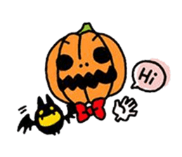 Mr. Pumpkin & Bat sticker #8865860