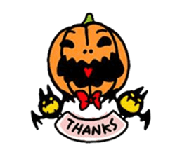 Mr. Pumpkin & Bat sticker #8865861