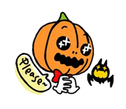 Mr. Pumpkin & Bat sticker #8865862