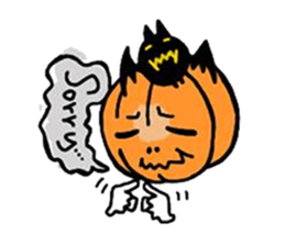 Mr. Pumpkin & Bat sticker #8865863