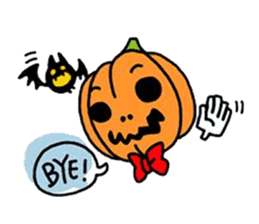 Mr. Pumpkin & Bat sticker #8865867