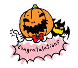 Mr. Pumpkin & Bat sticker #8865871