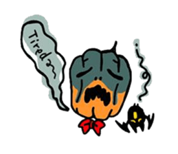 Mr. Pumpkin & Bat sticker #8865874