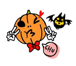 Mr. Pumpkin & Bat sticker #8865875