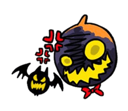 Mr. Pumpkin & Bat sticker #8865886