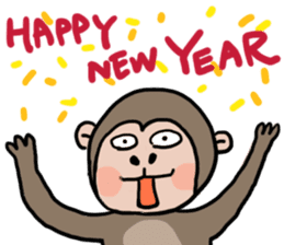 2016 Happy monkey year sticker #8866163