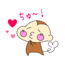 Cheeks of the monkey sticker #8867696