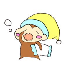 Cheeks of the monkey sticker #8867702