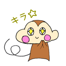 Cheeks of the monkey sticker #8867704