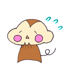 Cheeks of the monkey sticker #8867715