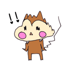 Cheeks of the monkey sticker #8867725