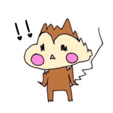 Cheeks of the monkey sticker #8867725