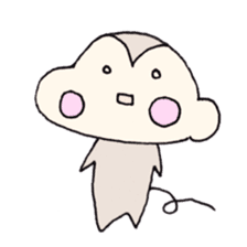 Cheeks of the monkey sticker #8867727