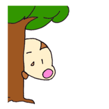 Cheeks of the monkey sticker #8867728