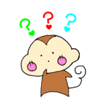 Cheeks of the monkey sticker #8867729