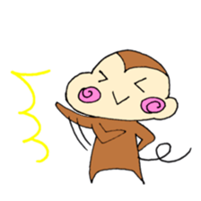 Cheeks of the monkey sticker #8867732