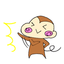 Cheeks of the monkey sticker #8867732