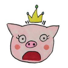 husband and wife pig sticker sticker #8868085