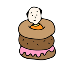 my bald father sticker #8868516