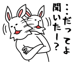 funny rabbit funny 3 sticker #8869458
