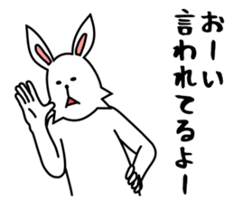 funny rabbit funny 3 sticker #8869459