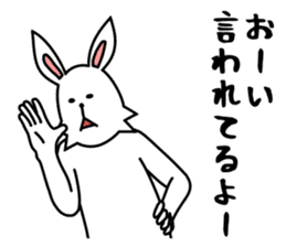 funny rabbit funny 3 sticker #8869459