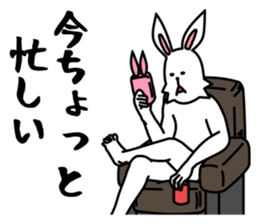funny rabbit funny 3 sticker #8869460