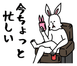 funny rabbit funny 3 sticker #8869460