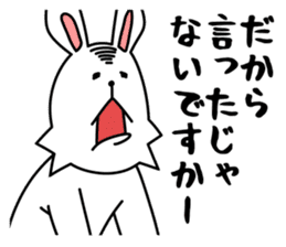funny rabbit funny 3 sticker #8869464