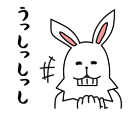 funny rabbit funny 3 sticker #8869466