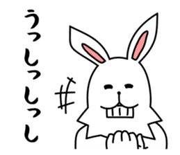 funny rabbit funny 3 sticker #8869466