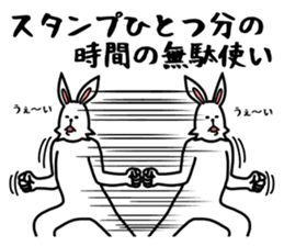 funny rabbit funny 3 sticker #8869473