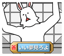 funny rabbit funny 3 sticker #8869475