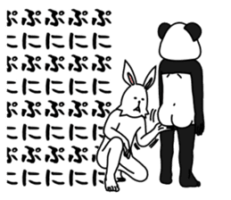 funny rabbit funny 3 sticker #8869479