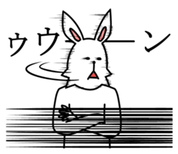 funny rabbit funny 3 sticker #8869481