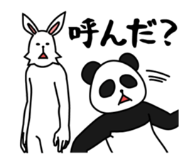 funny rabbit funny 3 sticker #8869482