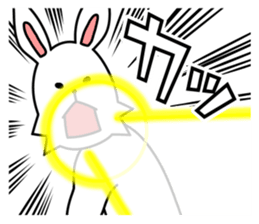funny rabbit funny 3 sticker #8869484