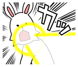 funny rabbit funny 3 sticker #8869484