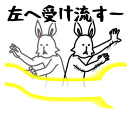 funny rabbit funny 3 sticker #8869485