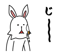 funny rabbit funny 3 sticker #8869487