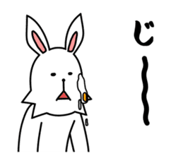 funny rabbit funny 3 sticker #8869487