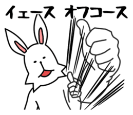 funny rabbit funny 3 sticker #8869489
