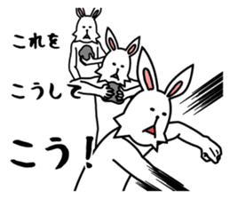 funny rabbit funny 3 sticker #8869492